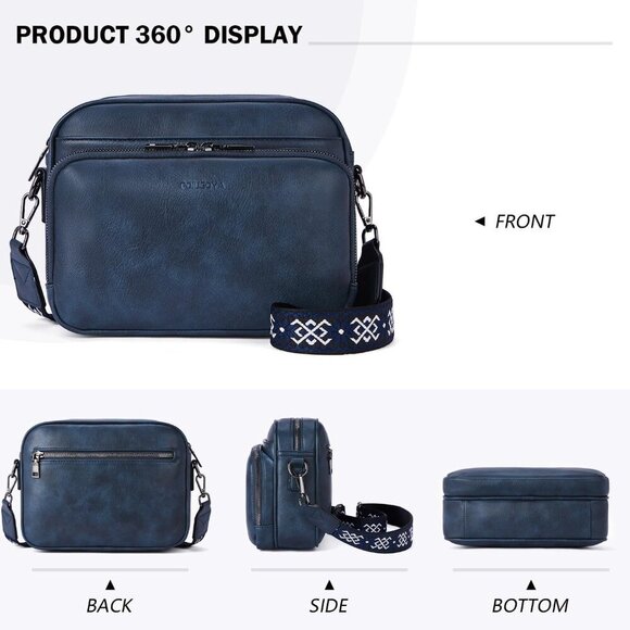 Crossbody Purses for Women Trendy,Vegan Leather Medium Crossbody Bag,Women's Cro - Picture 3 of 7